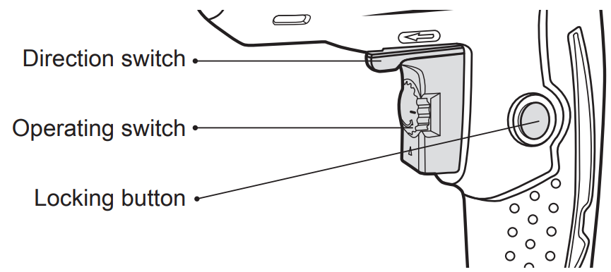 Hands inserting a drill bit into the open jaws of a keyless chuck