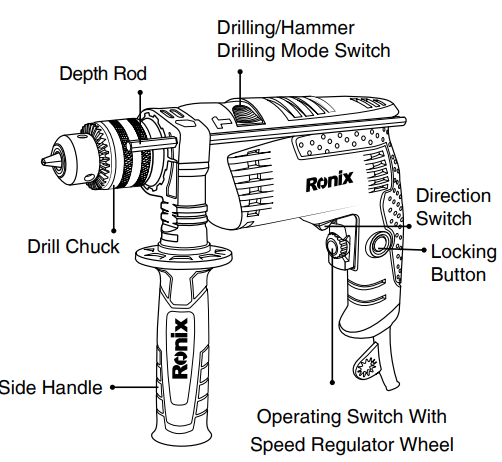 Ronix-2250K-13mm-Electric-Impact-Drill-Fig-1