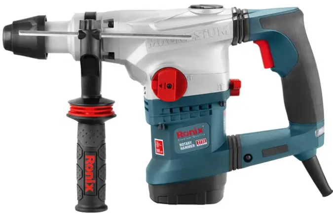 Ronix 2732 rotary hammer placed on a clean workbench