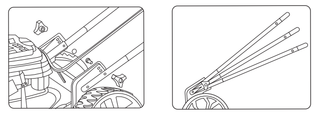 Single cylinder 300W petrol engine of Ronix 4446 lawn mower