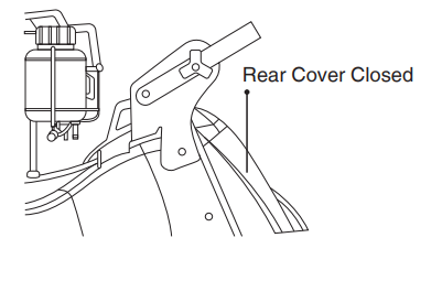 Central cutting height adjustment lever on Ronix 4446 lawn mower