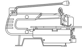 Close-up of the switch and speed variator for controlled cuts