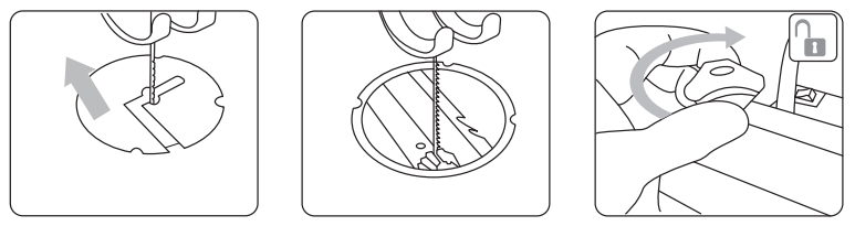 Protective safety cover on a woodworking scroll saw