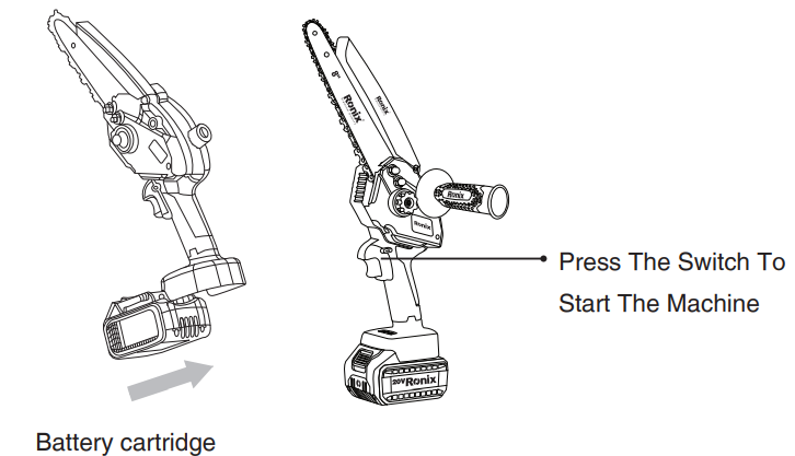 Cleaning the chainsaw blade and motor area with a damp cloth