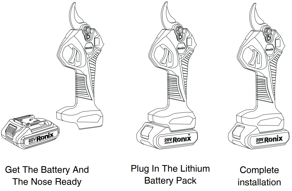 Ronix-8660-28mm-Brushless-Cordless-Pruner-fig-2