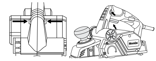Included accessories: parallel guide, depth guide, hex wrench, and spanner