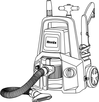 User assembling the spray wand onto the gun