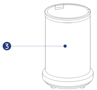 700 ml BPA-free container of BL400 Kitchen Power Blender with sports drinking attachment