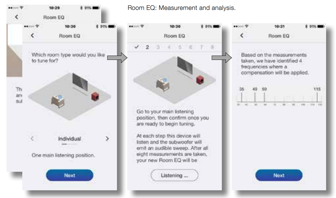 Detachable fabric grille positioned next to the speaker cabinet