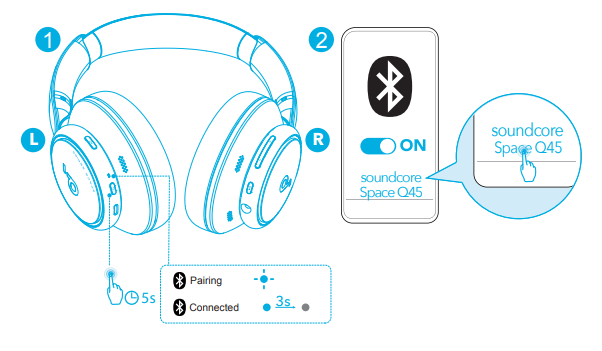 Soundcore-Space-Q45-Adaptive-Active-Headphones-fig-6